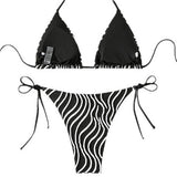 Womens Halter Bikini Set Sexy Backless Swimsuit