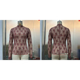 SEMI SHEER MESH LACE TOP BOTTOMING SHIRT_CWTBLL2660