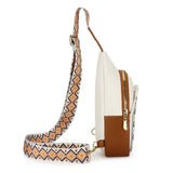 BOHEMIAN LARGE CAPACITY PLAID CROSSBODY BAG_CWAB2697