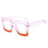Tortoiseshell Square Frame Fashion Glasses_Cwasg0235