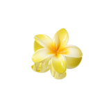 GRADIENT FLOWER HAIR CLAW PLUMERIA BEACH CLIP_CWMM4940