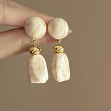PERSONALIZED IRREGULAR ROUND RETRO EARRINGS_CWAJE2464