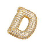 COPPER ZIRCONIA PENDANT NECKLACE HIP HOP_CWMM5862