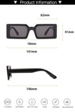 BASIC SIMPLE SQUARE SUNGLASSES_CWASG0091