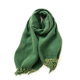 FASHION SCARF SOFT FAUX CASHMERE WITH TASSELS_CWASC0174