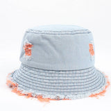 Cwah1512_Japanese Style Ripped Denim Bucket Hat