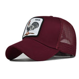 NEW ANIMAL EMBROIDERED BREATHABLE MESH TRUCKER HAT_CWAH1357