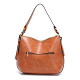 Fashion Retro Waxed Soft Pu Leather Handbag_Cwab2598
