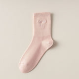 Women'S Embroidered Bow Crew Socks_Cwms0921