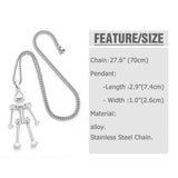 SCREW ROBOT PENDANT FASHION NECKLACE_CWAJE0966