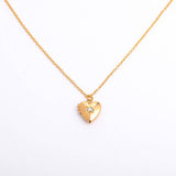 NEW DECEMBER BIRTHSTONE HEART NECKLACE_CWMM3754