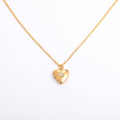 NEW DECEMBER BIRTHSTONE HEART NECKLACE_CWMM3754