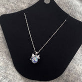 MERMAID PEARL BOW ZIRCON NECKLACE FOR WOMEN_CWAJE3087