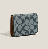 New Vintage Geometric Letter Mini 3-Fold Wallet_Cwab06269