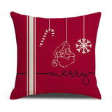 NEW PINK CARTOON CHRISTMAS LINEN PILLOWCASE_CWMM1377