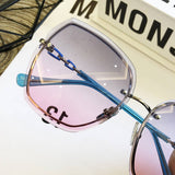 Women Retro Rimless Crystal Sunglasses_Cwasg0231