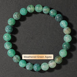 Crystal Natural Stone Beaded Bracelet Unisex_Cwmm11267