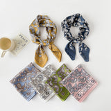 PAISLEY SATIN SQUARE SCARF 70CM NECK HEAD _CWASC0825