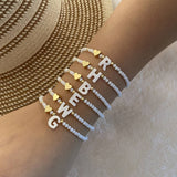 26-Letter Shell Beaded Bracelet_Cwaje4942