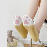 CUTE CAT PAW BOAT SOCKS SUMMER INVISIBLE SOCKS_CWMS0514