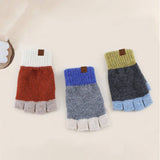 Winter Fingerless Knitted Warm Touchscreen Gloves_Cwmm2881