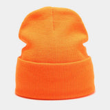 SOLID COLOR KNITTED HAT WITH CUFFS_CWAH1578