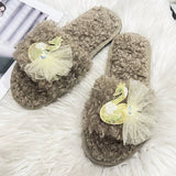 HOMEN LEISURE ROLL PLUSH OPEN TOED SLIPPERS_CWSHS0366