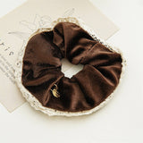 Vintage French Velvet Lace Hairband