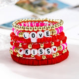 LOVE LOVE LOVE FRIENDSHIP GIFT HANDMADE BRACELET_CWMM3510