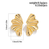 FASHIONABLE PUNK METAL STYLE GOLD EARRINGS_CWAJE1811