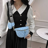 SIMPLE POPULAR RIBBED CHEST BAG AND CROSSBODY BAG_CWAB2081