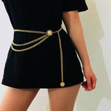 ALLOY MULTI LAYER WAIST CHAIN BODY CHAIN_CWMM0658