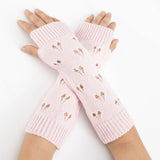 Warm Heart Knitted Wool Gloves_Cwag0095