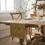 TASSEL DETAILED PATTERN TABLE RUNNER_CWMM0035