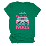 Women Teeplease Be Patient Letter Print_Cwtts1501