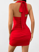 Waist Hanging Neck Strap Bag Hip Backless Dress