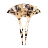ACETATE HAIRPIN LEOPARD PRINT SMALL FLORAL HAIRPIN_CWAHA4232