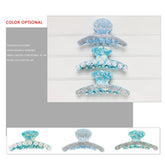 ACETATE SHELL DIAMOND GRAB CLIP SHARK CLIP_CWAHA4420