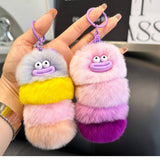 Ugly And Cute Caterpillar Bag Pendant Car Keychain_Cwmm2481