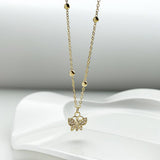 Womens Exquisite Butterfly Clavicle Necklace