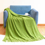 SOFT AND WARM KNIT TASSEL BLANKET FOR BED SOFA_CWMM0186