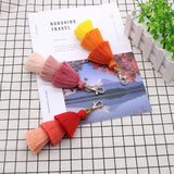 HANDMADE COTTON ROPE TASSEL KEYCHAIN_CWMM1558