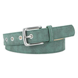 Frosted Textured Pin Buckle Pu Belt