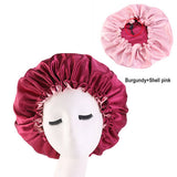 Trendy Double Layer Satin Nightcap_Cwah1481