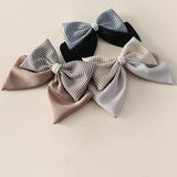 HOUNDSTOOTH FASHION BIG BOW HAIRPIN_CWASC1056
