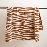 IRREGULAR ZEBRA PATTERN KNITTED WOOL THROW BLANKET_CWMM2383