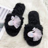HOMEN LEISURE ROLL PLUSH OPEN TOED SLIPPERS_CWSHS0366
