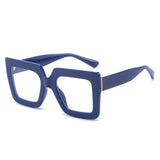 Tortoiseshell Square Frame Fashion Glasses_Cwasg0235