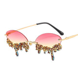 PERSONALIZED FUNNY FASHION TEARDROP SUNGLASSES_CWASG0871