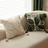 EMBROIDERED DAISY PILLOW COVER REMOVABLE RUSTICCHIC_CWMM7672